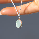 Light Blue Sea Glass Necklace