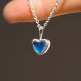 Sea Glass Heart Necklace