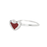 Red Sea Glass Heart - Size R