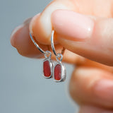 Red Sea Glass Hoops