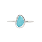 Blue Sea Glass - Size Q