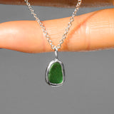 Green Sea Glass Necklace
