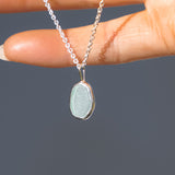Light Blue Sea Glass Necklace