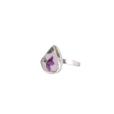 Purple Flower Ring - Size P