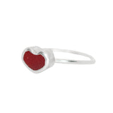 Red Sea Glass Heart - Size U