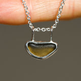 Green Sea Glass Necklace