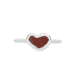 Red Sea Glass Heart - Size N