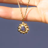 Sea Glass Sun Necklace - Gold Vermeil