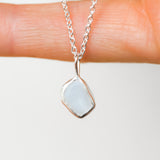 White Sea Glass Necklace