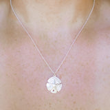 Sand Dollar Necklace - Silver