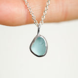 Light Blue Sea Glass Necklace