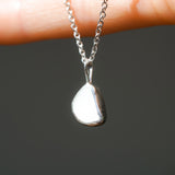 White Sea Glass Necklace