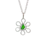 Sea Glass Flower Necklace
