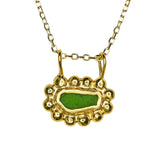 Sea Glass Sun Necklace - Gold Vermeil