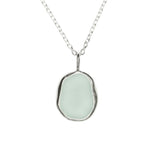 Light Blue Sea Glass Necklace