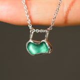 Green Sea Glass Necklace