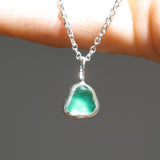 Green Sea Glass Necklace