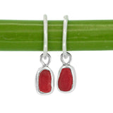 Red Sea Glass Hoops