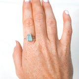 Light Blue Sea Glass - Size Q