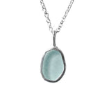 Light Blue Sea Glass Necklace