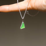 Green Sea Glass Necklace