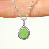 Green Sea Glass Necklace