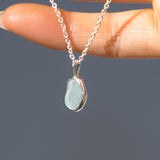 Light Blue Sea Glass Necklace