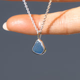 Blue Sea Glass Necklace