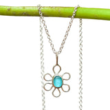 Sea Glass Flower Necklace