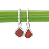 Red Sea Glass Hoops