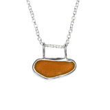 Amber Sea Glass Necklace