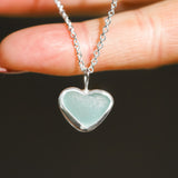 Sea Glass Heart Necklace