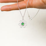 Sea Glass Flower Necklace