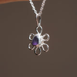 Sea Glass Flower Necklace