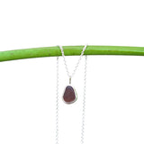 Amber Sea Glass Necklace