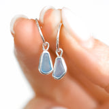 Lilac Sea Glass Hoops