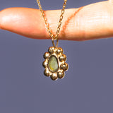 Sea Glass Sun Necklace - Gold Vermeil