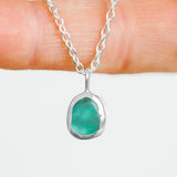 Green Sea Glass Necklace