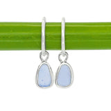 Lilac Sea Glass Hoops