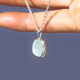Light Blue Sea Glass Necklace