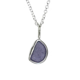 Purple Sea Glass Necklace