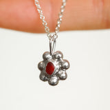 Red Sea Glass Sun Necklace