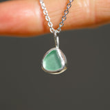 Green Sea Glass Necklace