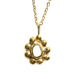 Sea Glass Sun Necklace - Gold Vermeil