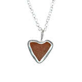 Sea Glass Heart Necklace