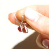 Red Sea Glass Hoops