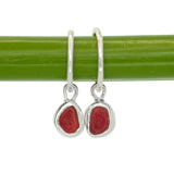 Red Sea Glass Hoops