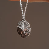 Sand Dollar Necklace - Silver