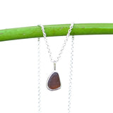 Amber Sea Glass Necklace