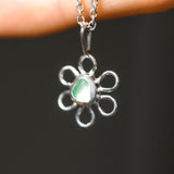 Sea Glass Flower Necklace